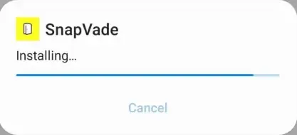 SnapVade app icon on Android home screen